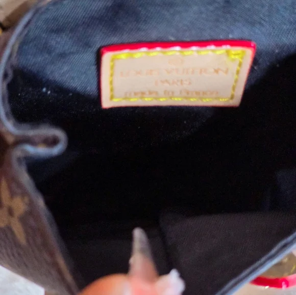 Stylish Upcycled Designer Mini Bag Keychain - Picture 6 of 6